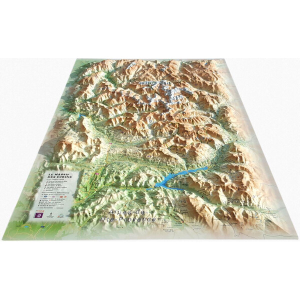 3Dmap Regional map Le Massif des Ecrins