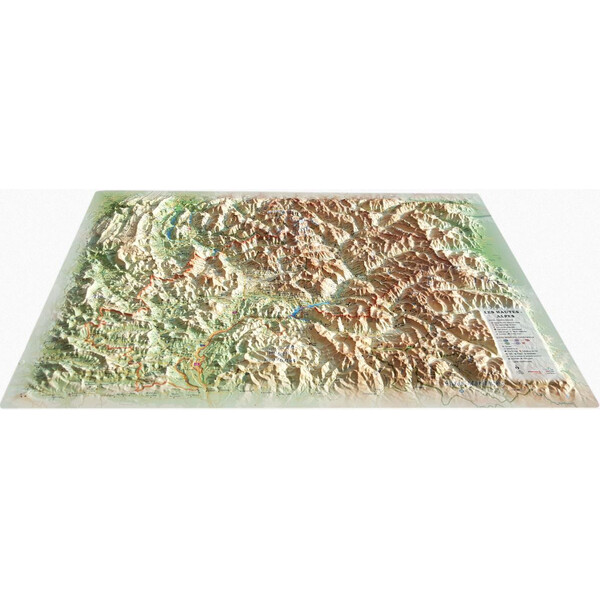 3Dmap Regional map Les Hautes Alpes