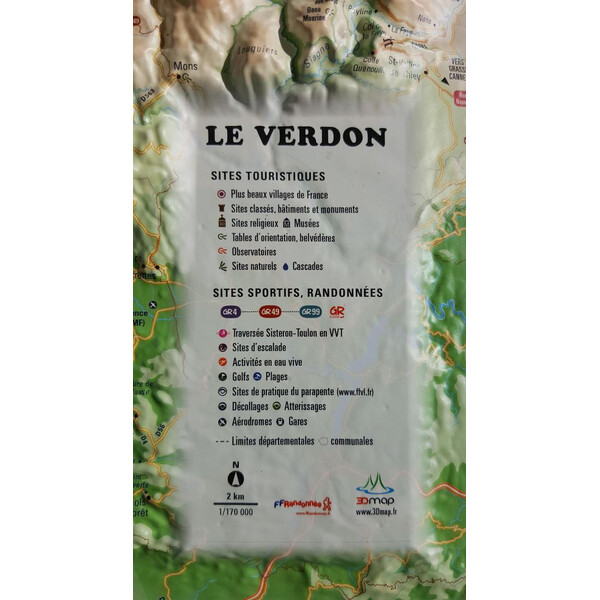 3Dmap Regional map Le Verdon