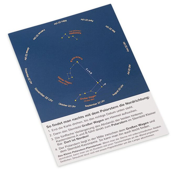 AstroMedia Star chart Polarsternfinder Postkarte