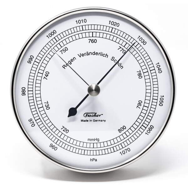 Fischer Weather station Barometer Stainless Steel