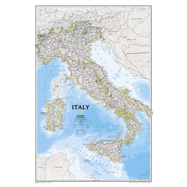 National Geographic Map Italy