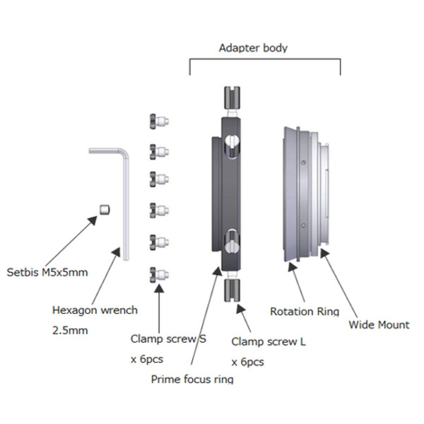 Vixen 60DX Adaptors for Nikon