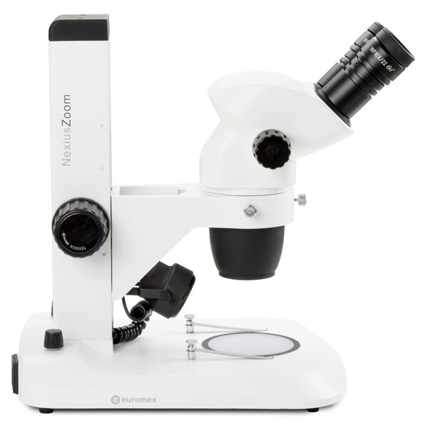Euromex Stereo zoom microscope NZ.1902-S, 6.7-45x, Gear rack, Reflected and Transmitted light, bino