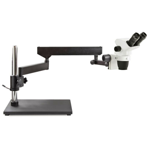 Euromex Stereo zoom microscope NZ.1902-AP, 6.7-45x, Gelenkarm, Tischklemme, bino