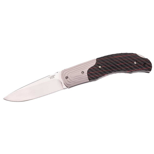 Herbertz Knives Pocket knife, Pakka wood, black/red