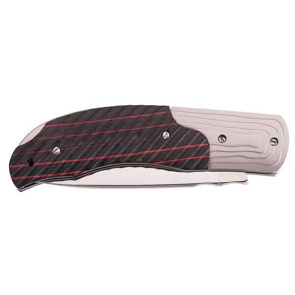 Herbertz Knives Pocket knife, Pakka wood, black/red
