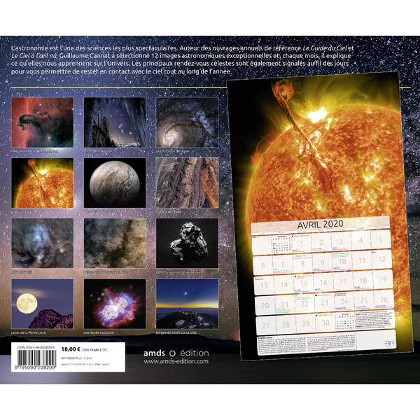 Amds édition  Calendar Astronomique 2020
