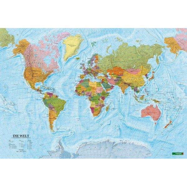 freytag & berndt World map political (100 x 70 cm)