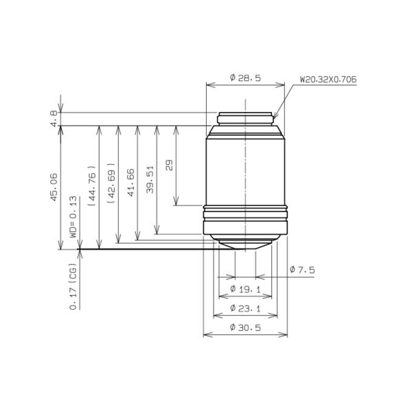 Evident Olympus Objective UPLXAPO100XO, 100x, plan, apochro