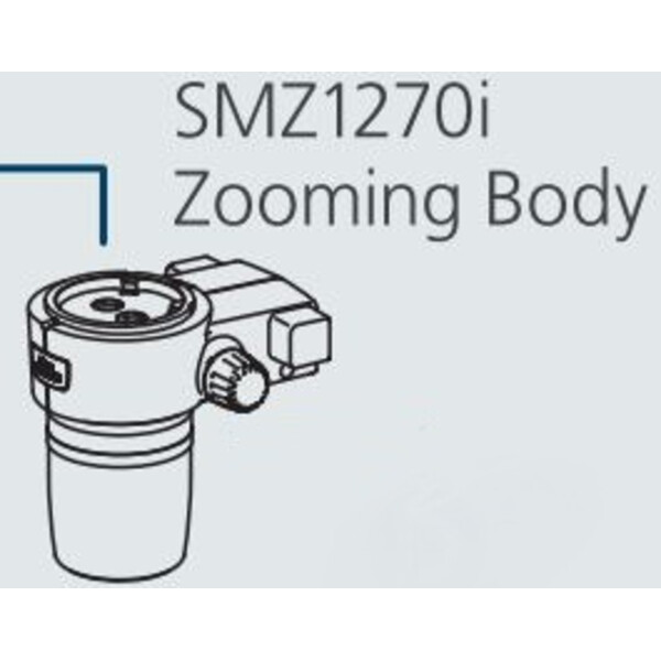 Nikon SMZ-1270i Stereo Zoom Head, trino, 6.3-80x, click stop, ratio 12.7:1, 64 mm, 0-30°, WD 70 mm
