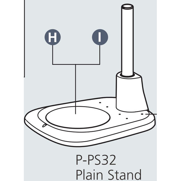 Nikon Stand column P-PS32 Plain Base for incident light with pillar