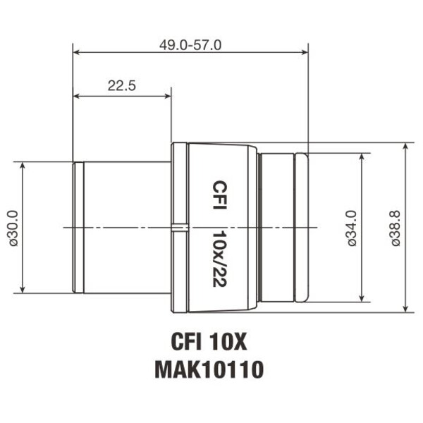 Nikon CFI Eyepiece 10X/22