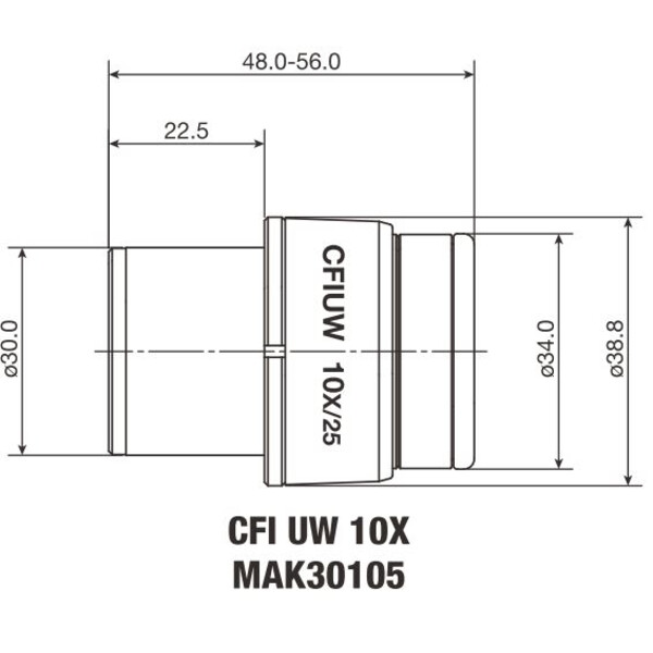 Nikon CFI Eyepiece UW 10X/25