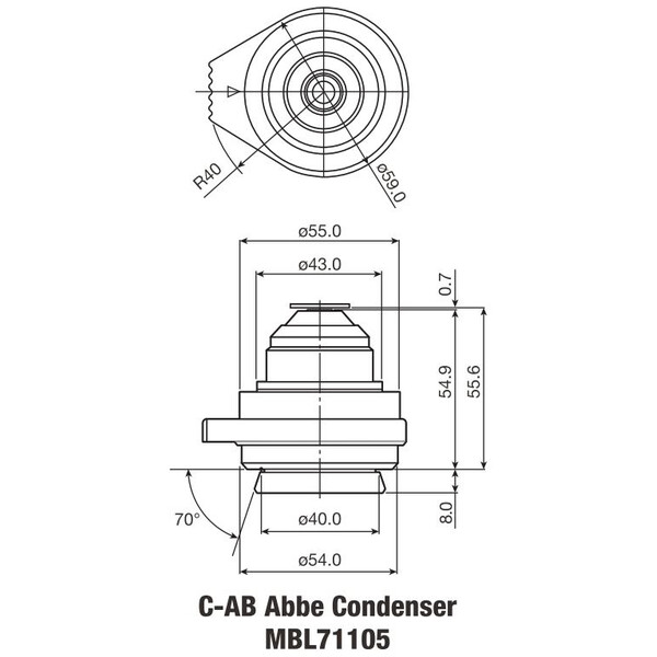 Nikon C-C Abbe condenser N.A. 0.90