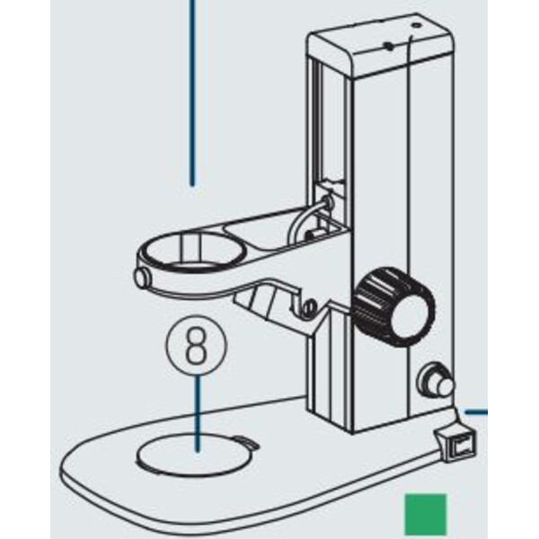 Nikon Stereo zoom microscope SMZ460, bino, 0.7x-3x, 60°, FN21, W.D.100mm, Auf- u. Durchlicht, LED