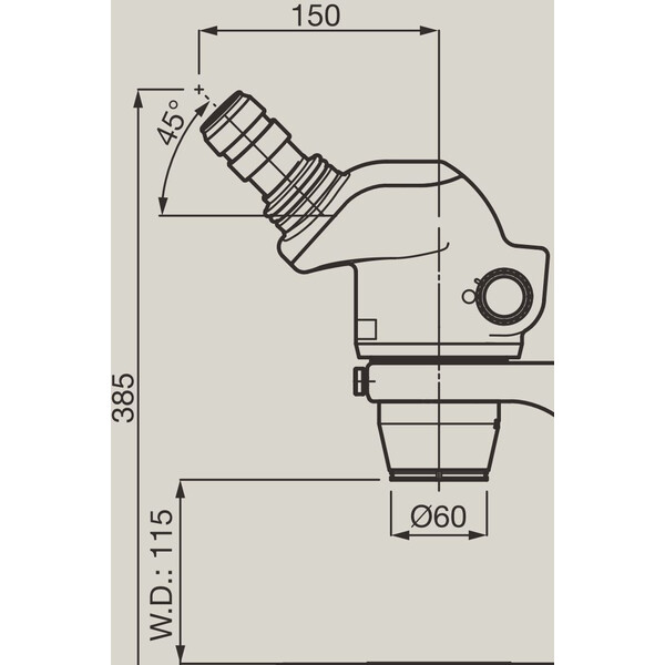 Nikon Stereo zoom microscope SMZ745, bino, 0.67x-5x,45°, FN22, W.D.115mm, Durchlicht, LED