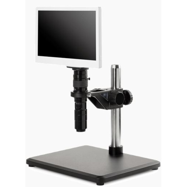 Euromex Magnifying glass MacroZoom MZ.4500, Zoom 0.7x to 4.5x, seni-apochom. 0.4x Zoom lens for C-mount camera, w.d.105