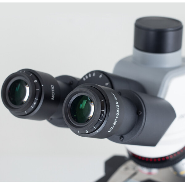 Motic Microscope Panthera E2, Trinokular, HF, Infinity, plan achro., 40x-1000x, fixed Koehl.LED