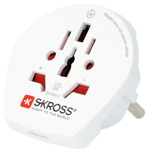 Skross Power pack World to Europe travel adapter