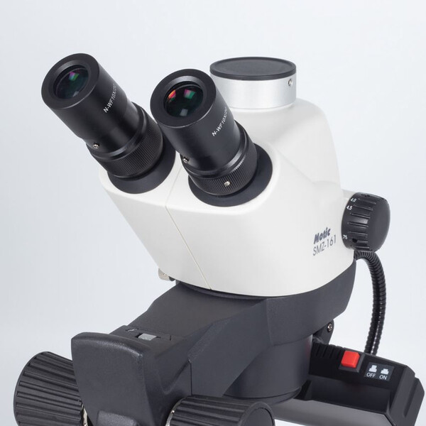 Motic Stereo zoom microscope GM-161, trino, fluo,  7.5-45x, wd 110mm