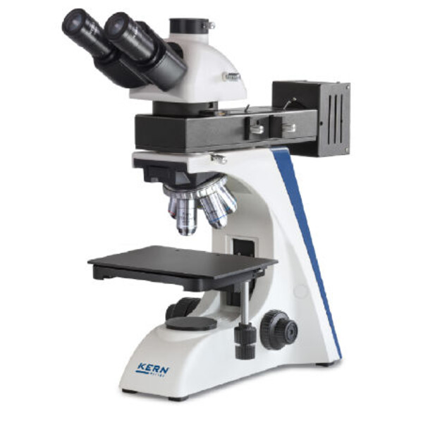 Kern Microscope OKO 176, MET, POL, trino, incl. stage, 50x-1000x, epi-/transmission, HAL, 50W