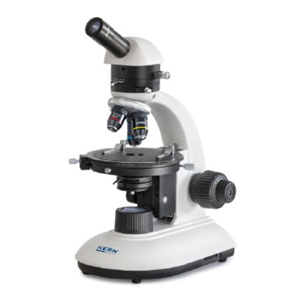 Kern Microscope OPE 118, POL, mono, achromatic, 40x-400x, incident light, halogen, 20W