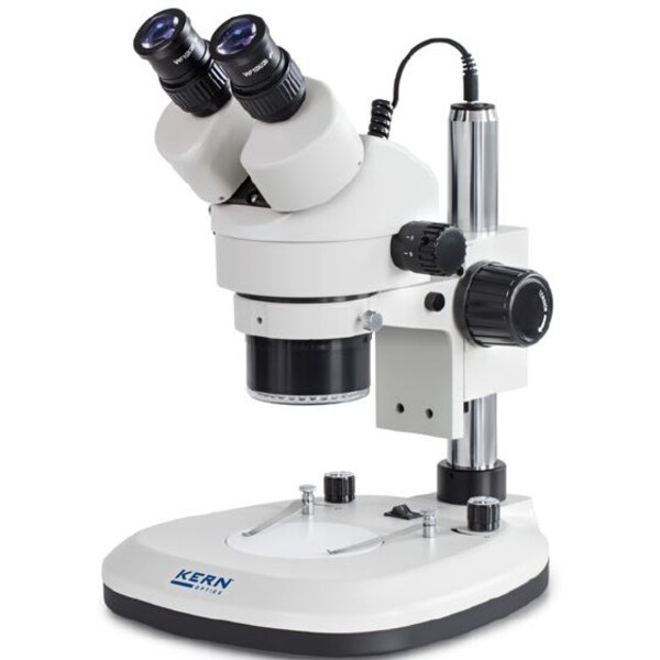 Microscope stéréo zoom Kern OZL 465, bino, Ringl, Greenough, 0,7-4,5x, HWF10x20, 3W LED
