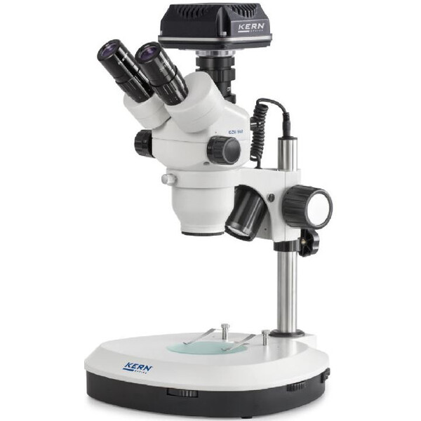 Kern Microscope OZM544C832, trino, 7-45x, HWF 10x23, Auf-Durchlicht, LED 3W, Kamera, CMOS, 5MP, 1/2.5", USB 3.0