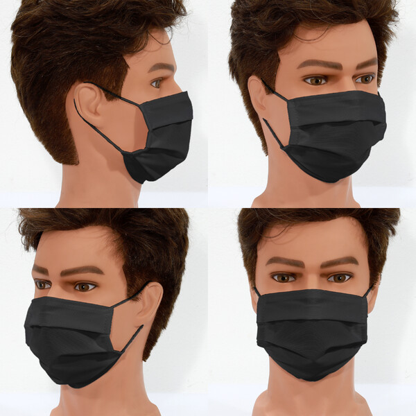 Masketo Masque en polyester, noir, pour enfants