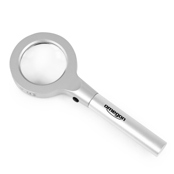 Omegon Magnifying glass 55mm LED illuminated magnifier