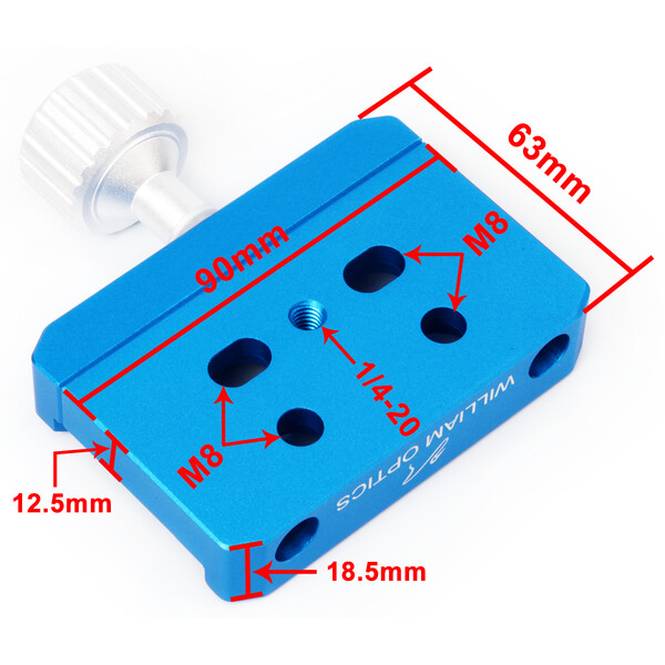 William Optics Vixen-Style 90mm Prism Clamp