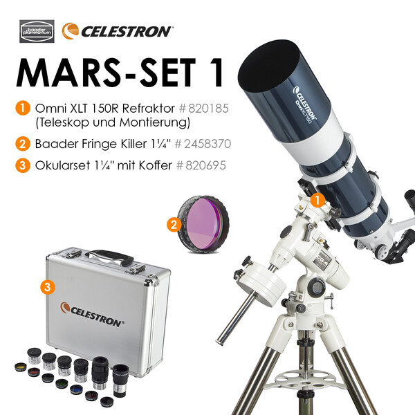 Celestron Telescope AC 150/750 Omni XLT CG-4 Mars-Set
