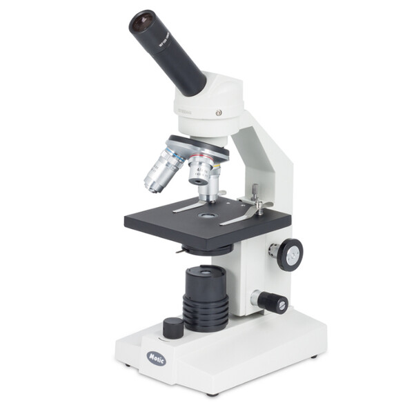 Motic Microscope SFC-100 FLED, mono, DIN, achro, 40x-400x, LED, Accu