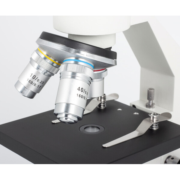 Motic Microscope SFC-100 FLED, mono, DIN, achromatic, 40x-400x, LED, battery