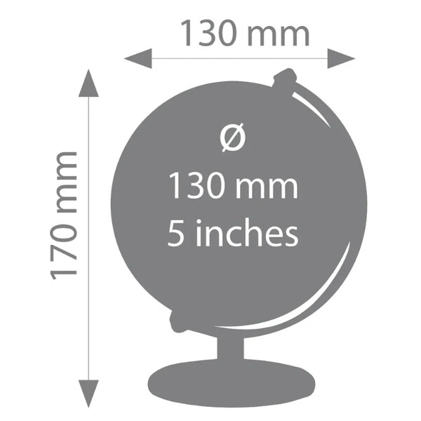 TROIKA Mini globe Gagarin Night 13cm