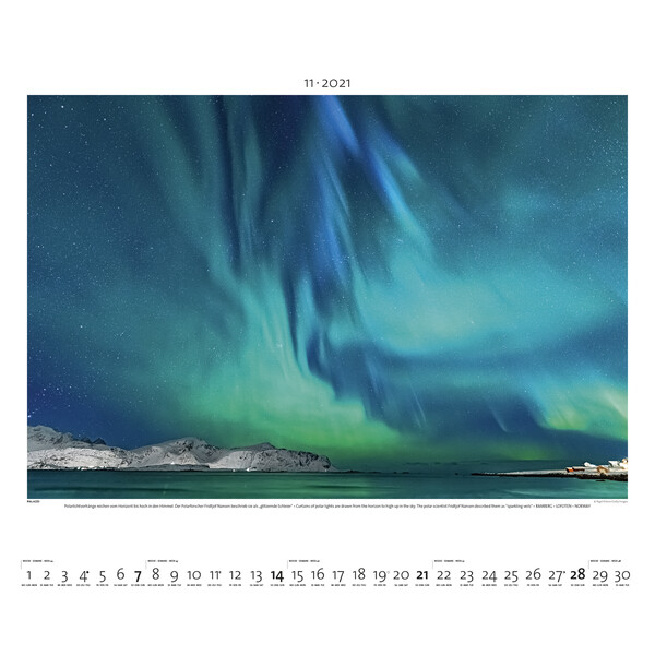 Palazzi Verlag Calendar Aurora Borealis 2021