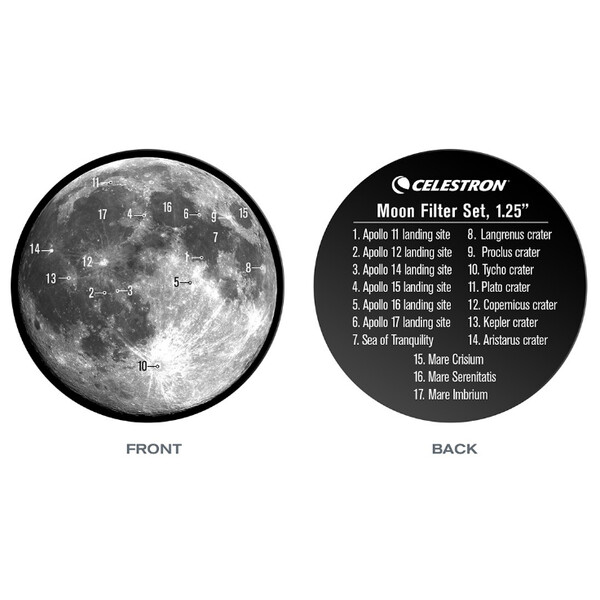 Celestron Filters 1.25" Moon filter set