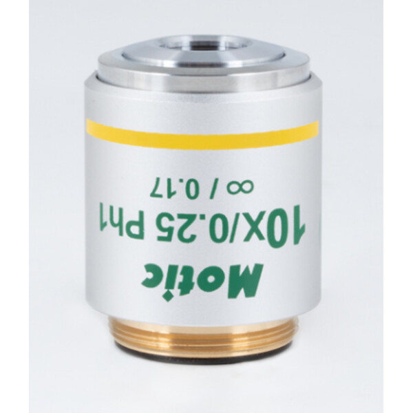 Motic Objective 10X / 0.25, wd 17.4mm, CCIS, UC plan, pos.phase, infinity (Panthera)