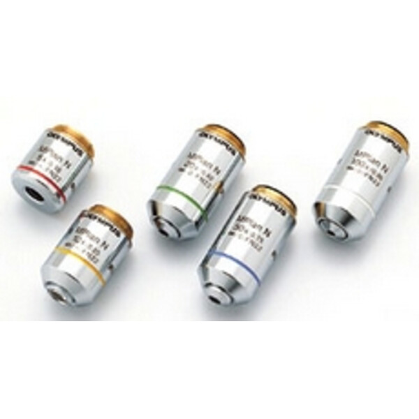 Evident Olympus Objective MPLN100X-1-7, M Plan, Achro, Incident/Transmitted light, 100x/0.9 wd 0.21mm