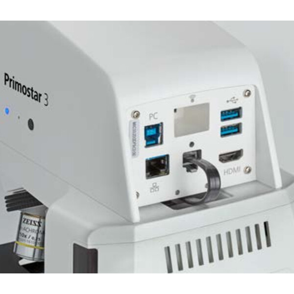 ZEISS Microscope PrimoStar 3, Fix-K, Bi, Cam, SF20, 4 positions, ABBE 0.9, 40x-400x