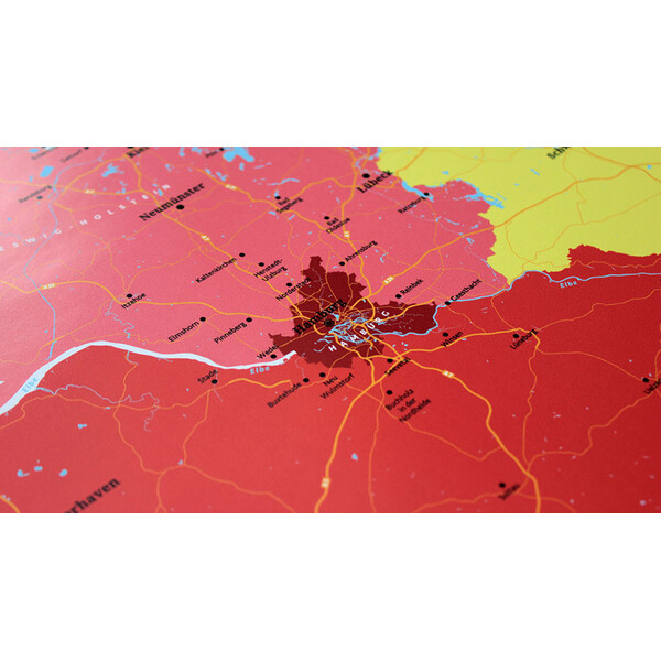 Marmota Maps Map Deutschland politisch (70x100)