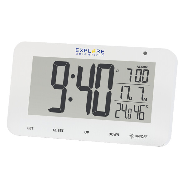 Weather station Radio alarm clock with atmospheric humidity and temperature display