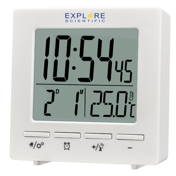 Weather station Radio-controlled clock with indoor temperature
