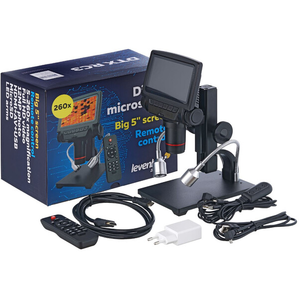 Levenhuk DTX RC3 Microscope, digital, 5-15x opt., -260x digit.