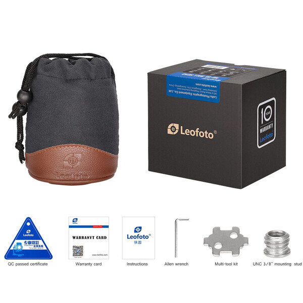 Leofoto Tripod ball-head LH-40 + Schnellwechselplatte QP-70N