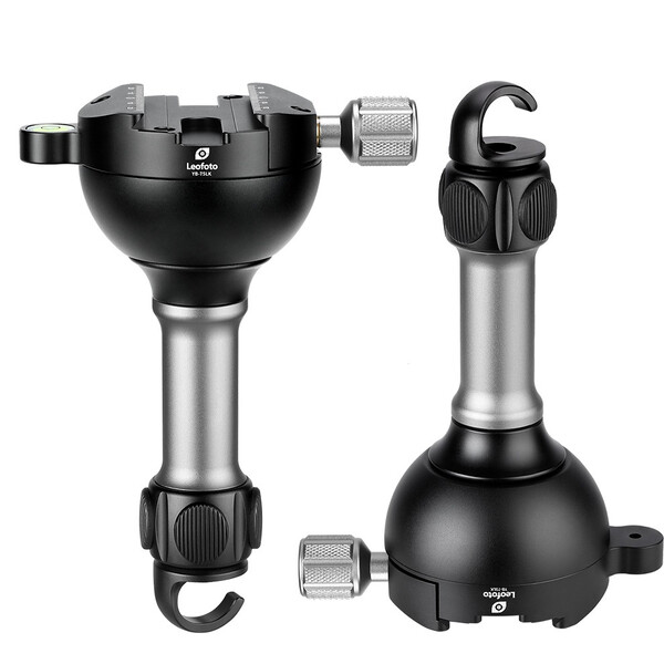 Leofoto YB-75LK Levelling device 75 mm handle with hook & Arca-Swiss mount