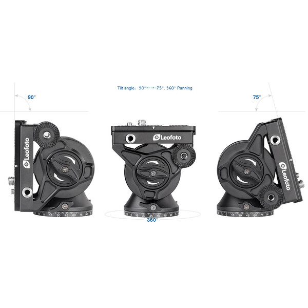 Leofoto Carbon monopod MF-324CL + VD-04 pan-tilt foot + BV-10 video tilt head