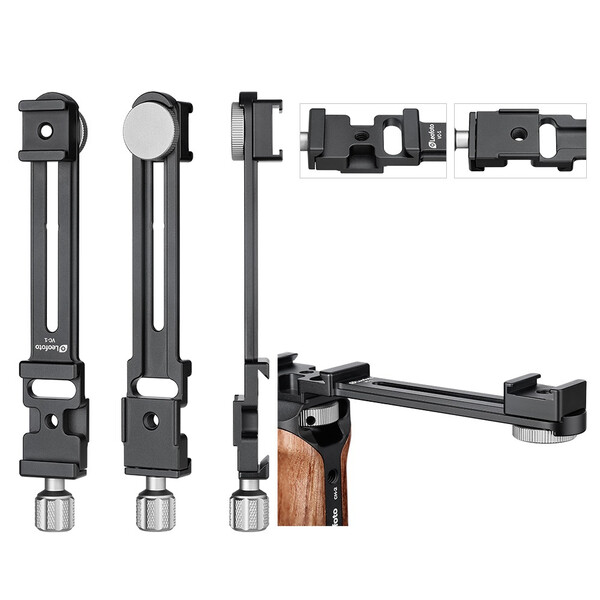 Leofoto Mounting Handgriff mit Smartphone-Halterung und Blitzschuhaufnahmen VC-1