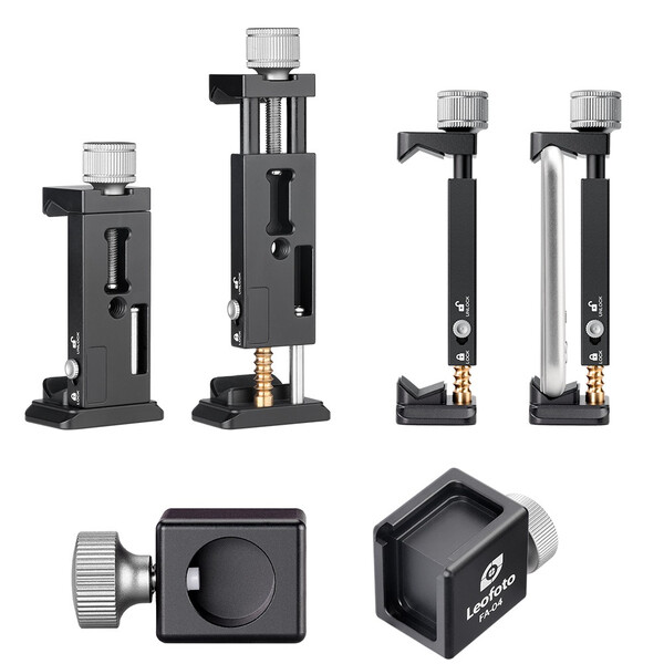 Leofoto Mounting Double handle + smartphone holder + flash shoe mount VC-2